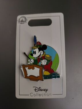 Disney Mickey Mouse Conductor Pin - Red, Blue, Yellow, Green, Black